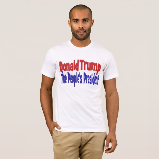 Donald Trump, der Präsident der Völker, rot blau T-Shirt (Vorne ganz)
