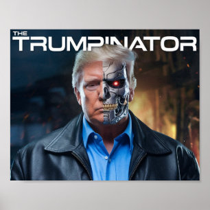 Donald Trump Der Trumpinator II 45 47 Präsident Poster