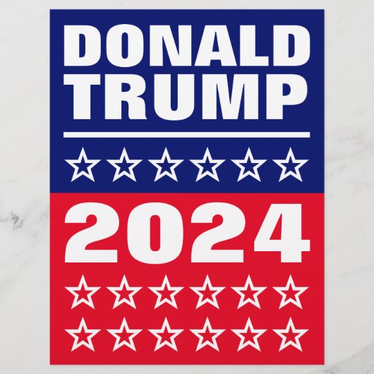 Donald Trump, die amerikanischen Präsidentschaftsw Flyer (Vorne)