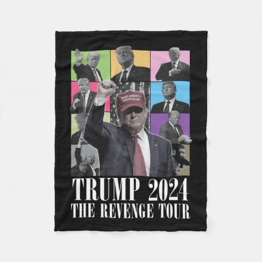 Donald Trump - Die Rache Tour 2024 für Männer und Fleecedecke (Vorderseite)