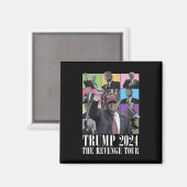 Donald Trump - Die Rache Tour 2024 für Männer und Magnet (Vorderseite/Rückseite)