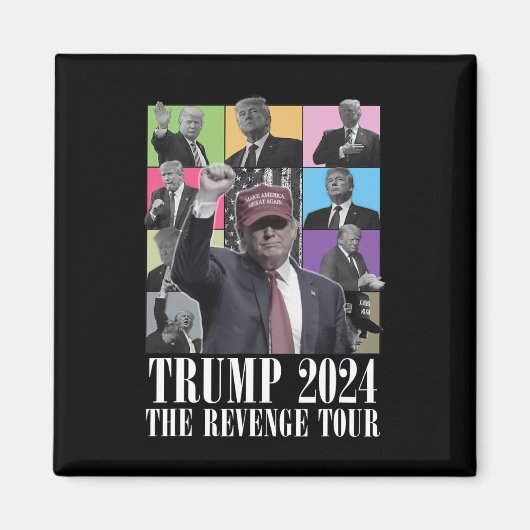 Donald Trump - Die Rache Tour 2024 für Männer und Magnet (Vorne)