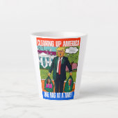 DONALD TRUMP - DIE REINIGUNG AMERIKAS, EINEN BEUTE MILCHTASSE (Vorderseite)