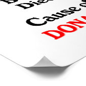 Donald Trump: Die republikanische Todesursache nac Poster (Ecke)