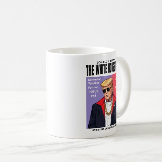 Donald Trump: Die Tour im Weißen Haus, Stil 2 Kaffeetasse (VorderseiteRechts)