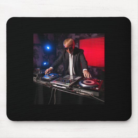 Donald Trump Dj zu den Turntable Mousepad (Vorne)