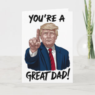 Donald Trump Du bist ein großartiger Vater Vaterta Karte