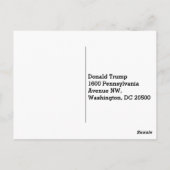 Donald Trump, du bist gefeuert! Postkarte (Rückseite)