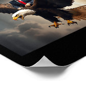 Donald Trump Eagle Usa Präsident Amerika Poster (Ecke)