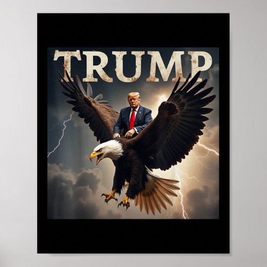 Donald Trump Eagle Usa Präsident Amerika Poster (Vorne)