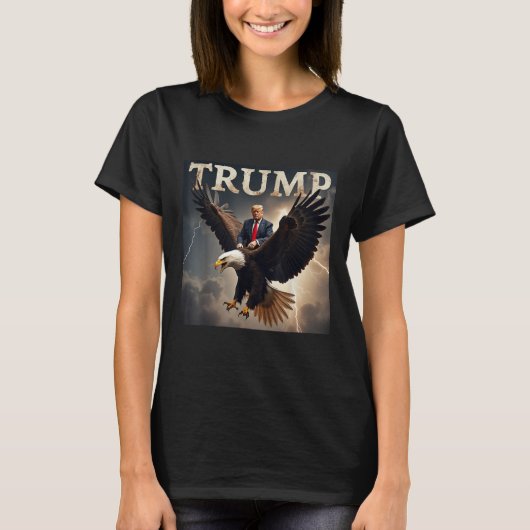 Donald Trump Eagle Usa Präsident Amerika T-Shirt (Vorderseite)