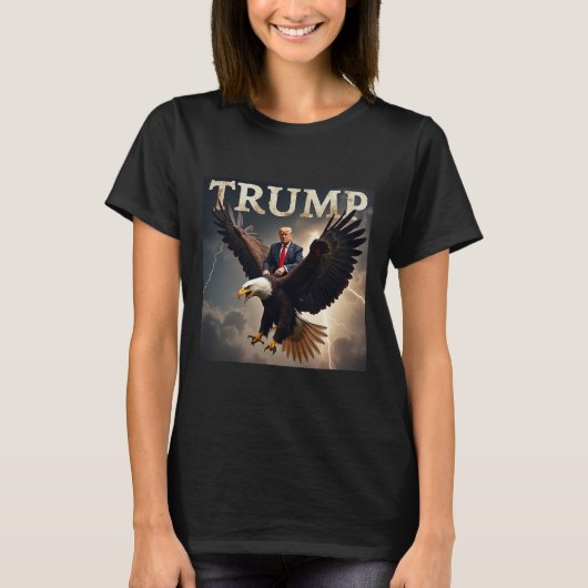Donald Trump Eagle Usa Präsident Amerika T-Shirt (Vorderseite)