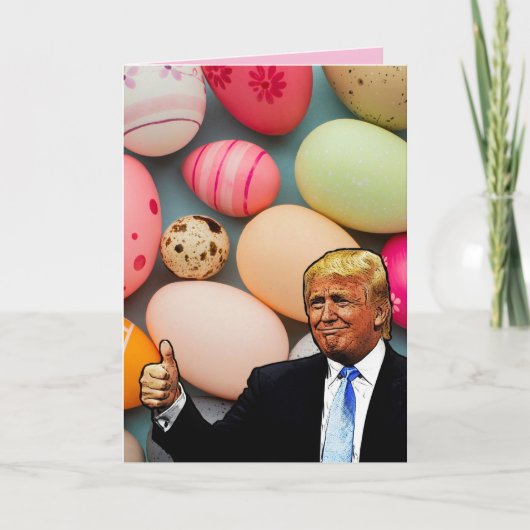DONALD TRUMP EASTER GREETCARD KARTE (Vorderseite)