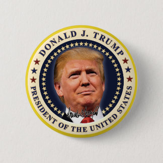 Donald Trump Einweihung Gold Stars Souvenir Button