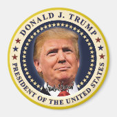 Donald Trump Einweihung Gold Stars Souvenir Magnet (Vorne)