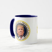 Donald Trump Einweihung Gold Stars Souvenir Tasse (Vorderseite Links)