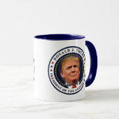 Donald Trump Einweihung Gold Stars Souvenir Tasse (VorderseiteRechts)