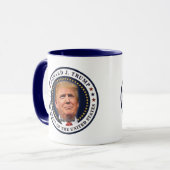 Donald Trump Einweihung Gold Stars Souvenir Tasse (Vorderseite Links)