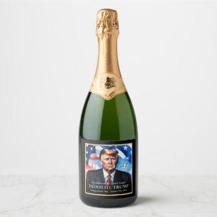 Donald Trump Einweihung Novelty Champagne Schaumweinetikett