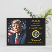 Donald Trump Einweihung Party Fundraiser beobachte Einladung (Stehend Vorderseite)