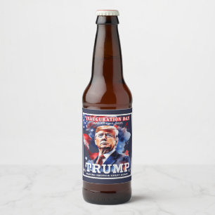 Donald Trump Einweihung Patriot' Beer Bierflaschenetikett