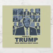 DONALD TRUMP ERA BIERFLASCHENETIKETT (Einzelnes Label)