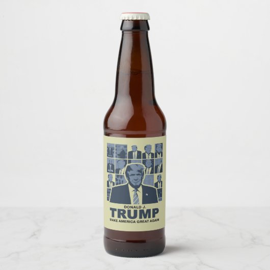 DONALD TRUMP ERA BIERFLASCHENETIKETT (Vorderseite)