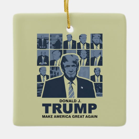 DONALD TRUMP ERA KERAMIKORNAMENT (Vorderseite)