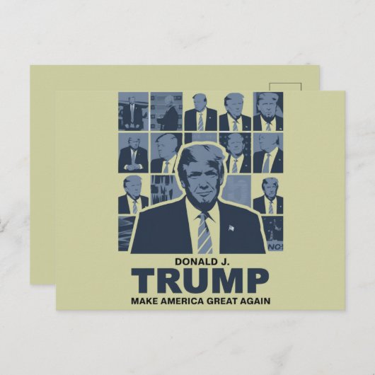 DONALD TRUMP ERA POSTKARTE (Vorne/Hinten)