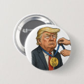Donald Trump erhält Friedensnobelpreis Button (Vorne & Hinten)