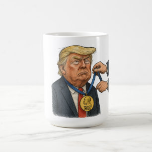 Donald Trump erhält Friedensnobelpreis Kaffeetasse