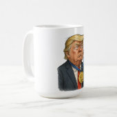 Donald Trump erhält Friedensnobelpreis Kaffeetasse (Vorderseite Links)