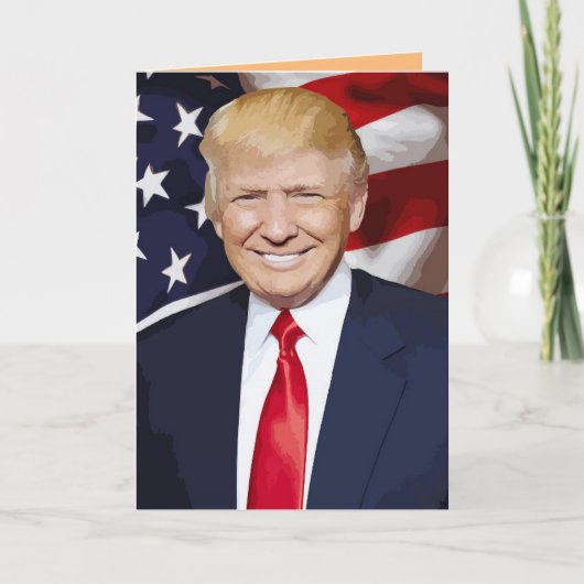 DONALD TRUMP ERNTEDANK GREETCARDS KARTE (Vorderseite)