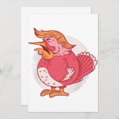 Donald Trump Erntedank Putenpinke Einladung (Vorne/Hinten)