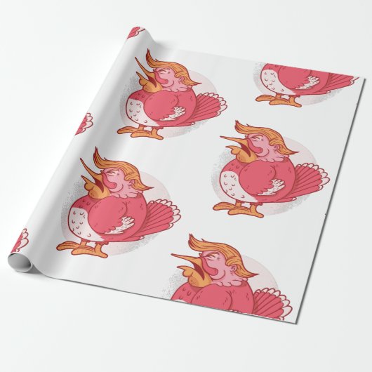 Donald Trump Erntedank Putenpinke Geschenkpapier (Ungerollt)