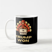 Donald Trump Erntedank Shirt Ich bin dankbar Donal Kaffeetasse (Links)
