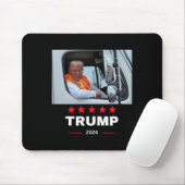 Donald Trump fährt in Garbage Truck Mousepad (Mit Mouse)