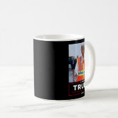 Donald Trump fährt in Garbage Truck Shirt Müll Kaffeetasse (VorderseiteRechts)