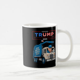 Donald Trump fährt in Garbage Truck Shirt Müll Kaffeetasse