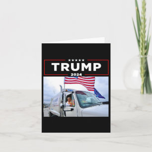 Donald Trump fährt in Garbage Truck Shirt Müll Karte