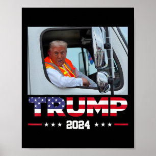Donald Trump fährt in riesigem Lastwagen 1 Poster