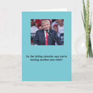 Donald Trump "Fake News" Geburtskarte Karte