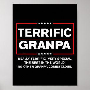 Donald Trump Fathers Day Geschenk für Granpa Funny Poster