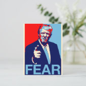 Donald Trump "Fear" Parody Poster 2017 Postkarte (Stehend Vorderseite)