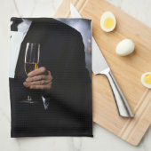 Donald Trump feiert Neujahr im Stil Geschirrtuch (Viertel Falte)