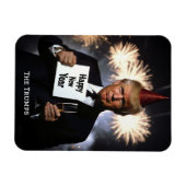 Donald Trump feiert Neujahr im Stil Magnet (Horizontal)