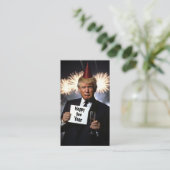 Donald Trump feiert Neujahr im Stil Visitenkarte (Stehend Vorderseite)