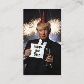 Donald Trump feiert Neujahr im Stil Visitenkarte (Vorderseite)