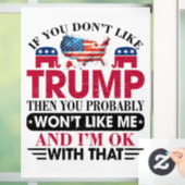 Donald Trump Fensteraufkleber (Zuhause)