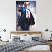 Donald Trump FFFA [Famous Figures Fine Art] Leinwanddruck (Insitu (Schlafzimmer))